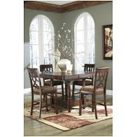 D436-32 Ashley Furniture Leahlyn - Medium Brown Dining Room Furniture Counter Height Table