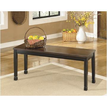 D580-00 Ashley Furniture Owingsville - Black/brown Dining Room Furniture Benche