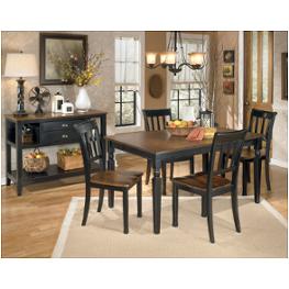D580-25 Ashley Furniture Owingsville - Black/brown Dining Room Furniture Dinette Table