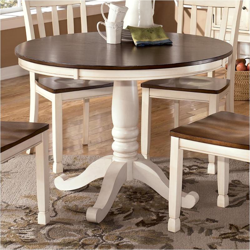 D583 15b Ashley Furniture Round Dining, White Round Dining Room Table