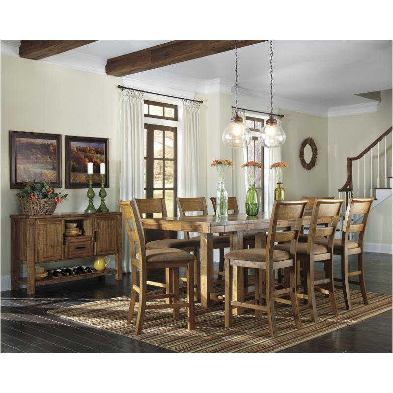 D653-32 Ashley Furniture Krinden - Light Brown Dining Room Furniture Counter Height Table