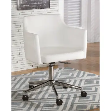 H410-01a Ashley Furniture Baraga - White Home Office Furniture Office Chair