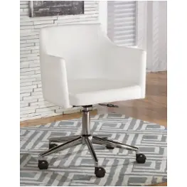 H410-01a Ashley Furniture Baraga - White Home Office Furniture Office Chair