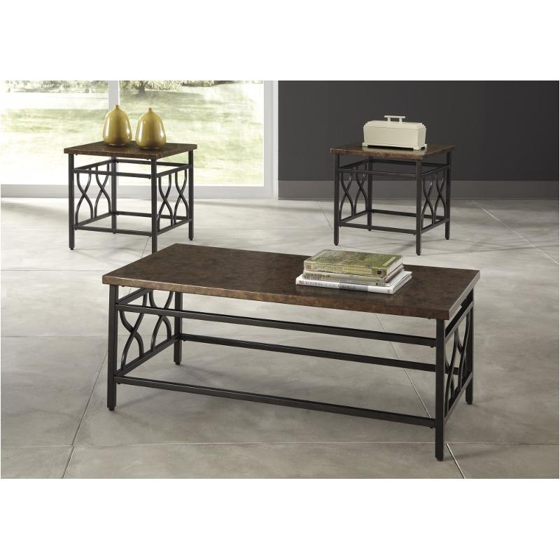 T269-13 Ashley Furniture Tippley - Bronze Finish Living Room Furniture Occasional Table Set