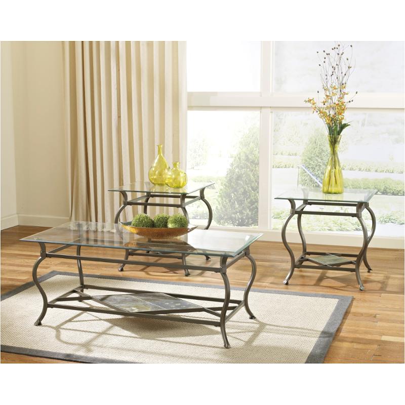 T319-13 Ashley Furniture Finella Living Room Furniture Occasional Table Set