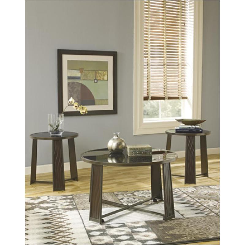 T470-13 Ashley Furniture Evarra Living Room Furniture Occasional Table Set