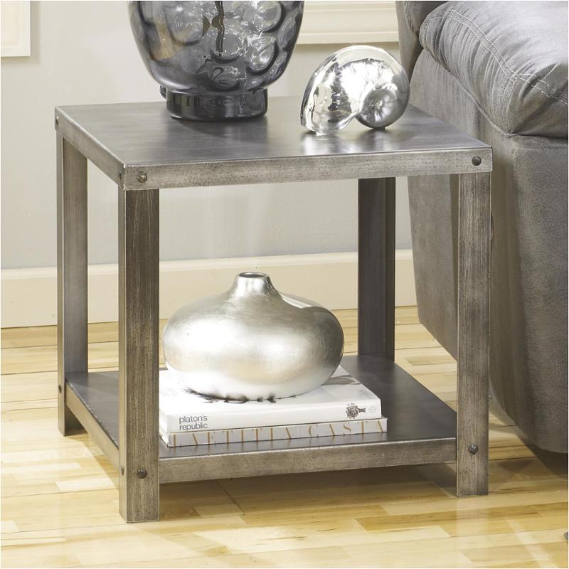 T560-2 Ashley Furniture Hattney - Gray Living Room Furniture End Table