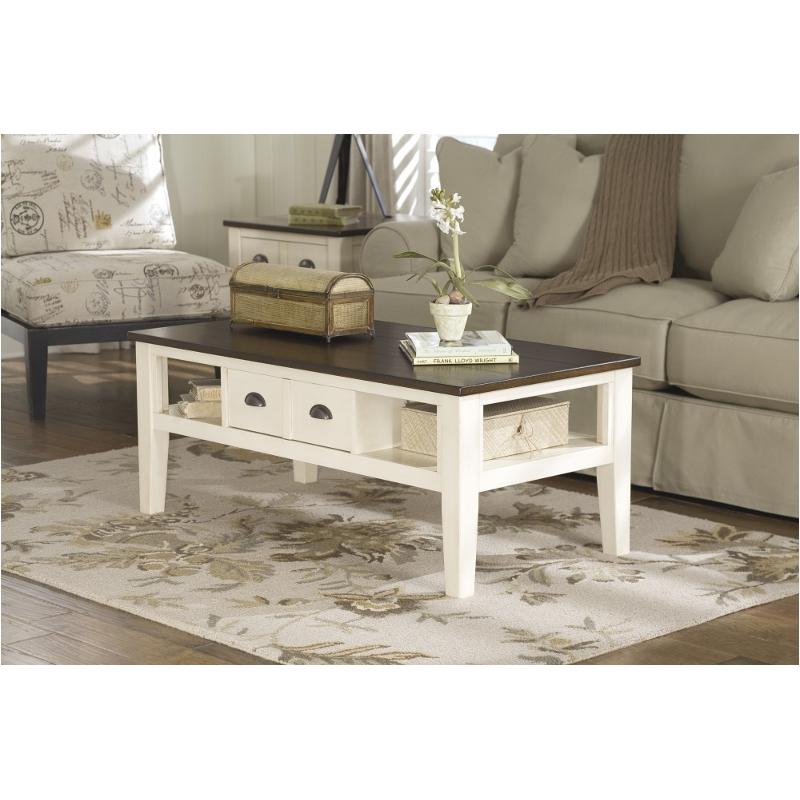 T583-1 Ashley Furniture Whitesburg Living Room Furniture Cocktail Table