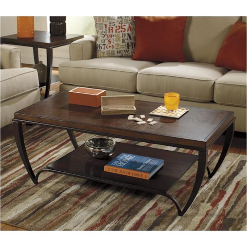 T585-1 Ashley Furniture Brashawn - Brown Living Room Furniture Cocktail Table