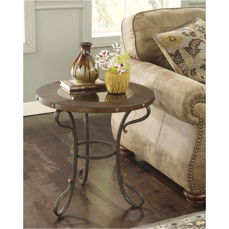 T612-6 Ashley Furniture Everleaux Round End Table
