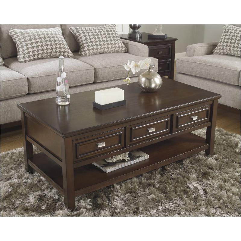 dark brown living room table