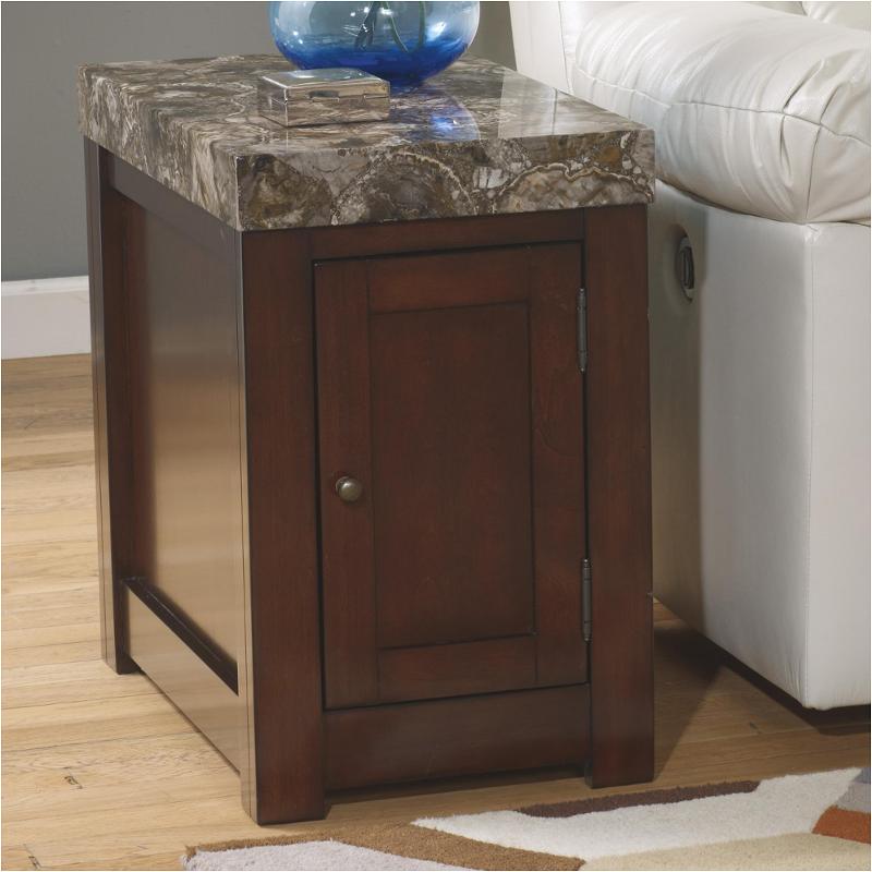 T687-7 Ashley Furniture Kraleene - Dark Brown Living Room Furniture End Table