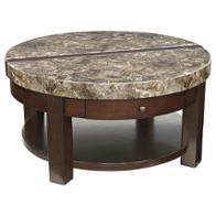 T687-8 Ashley Furniture Kraleene - Dark Brown Living Room Furniture Cocktail Table