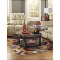 T687-8 Ashley Furniture Round Lift Top Cocktail Table