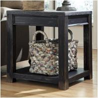 T732-2 Ashley Furniture Gavelston - Black Living Room Furniture End Table