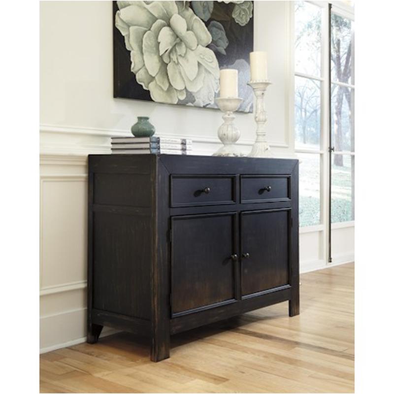 T732-40 Ashley Furniture Gavelston - Black Accent Cabinet