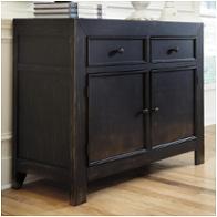 T732-40 Ashley Furniture Gavelston - Black Living Room Furniture Accent Cabinet