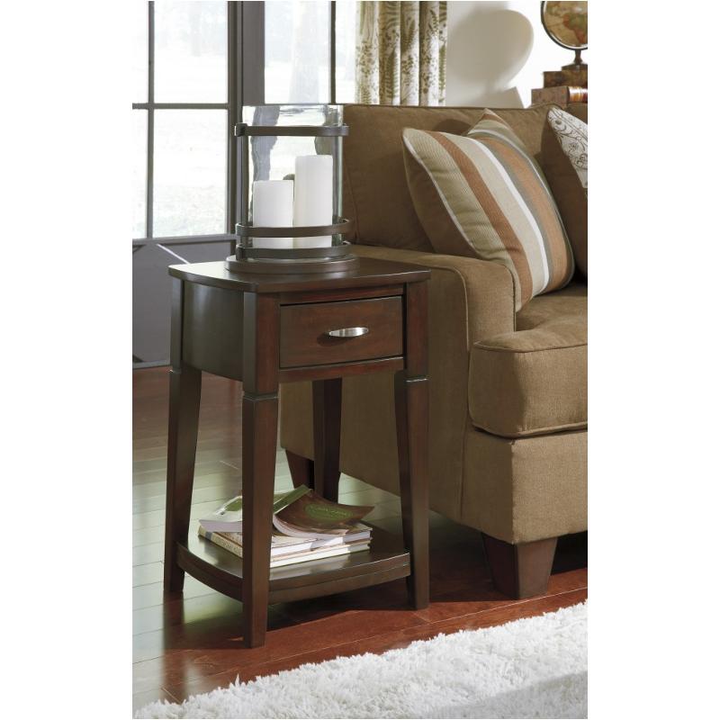 T801-6 Ashley Furniture Dinelli - Dark Brown Living Room Furniture End Table