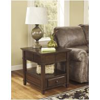 T845-3 Ashley Furniture Gately - Medium Brown Living Room Furniture End Table