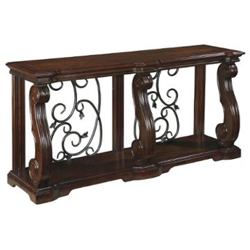 T869-4 Ashley Furniture Alymere - Rustic Brown Living Room Furniture Sofa Table