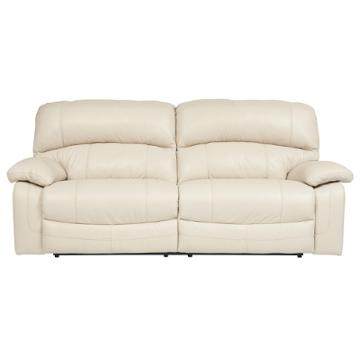 U9820181 Ashley Furniture Damacio, Cream Leather Reclining Sofa