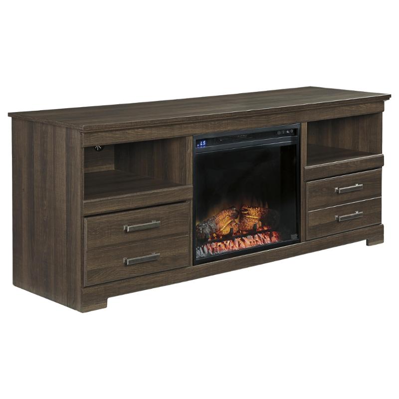 W12968 Ashley Furniture Large Tv Stand With Fireplace Option
