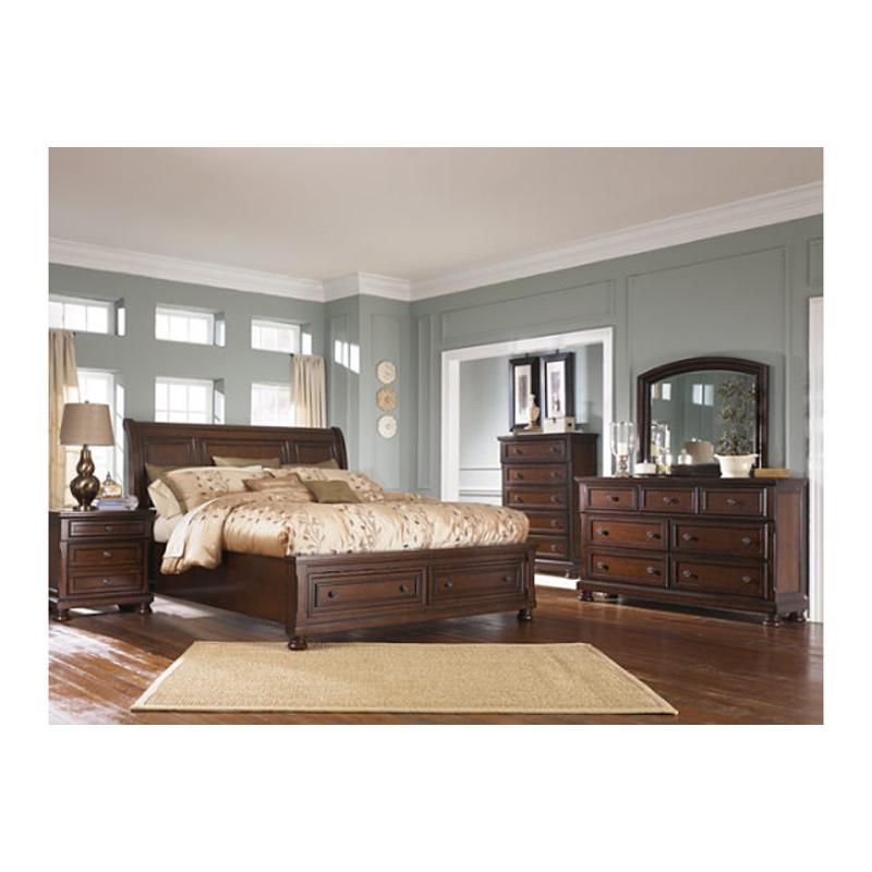 B697 78 Ashley Furniture Eastern King Sleigh Bed With Storage Fb