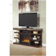 W687-68 Ashley Furniture Kraleene - Dark Brown Home Entertainment Furniture Fireplace