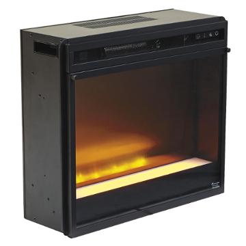 W100-02 Ashley Furniture Entertainment Accessories - Black Home Entertainment Furniture Fireplace
