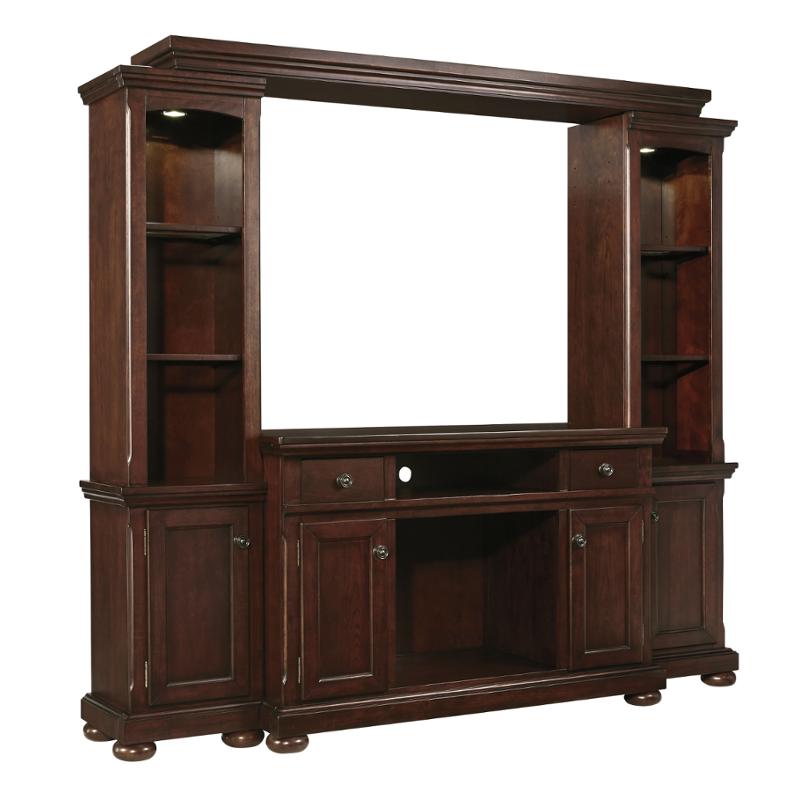 W697120 Ashley Furniture Porter Rustic Brown Tv Stand