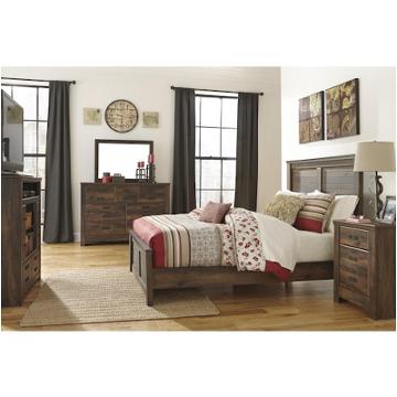 B246-58 Ashley Furniture Quinden - Dark Brown Bedroom Furniture Bed