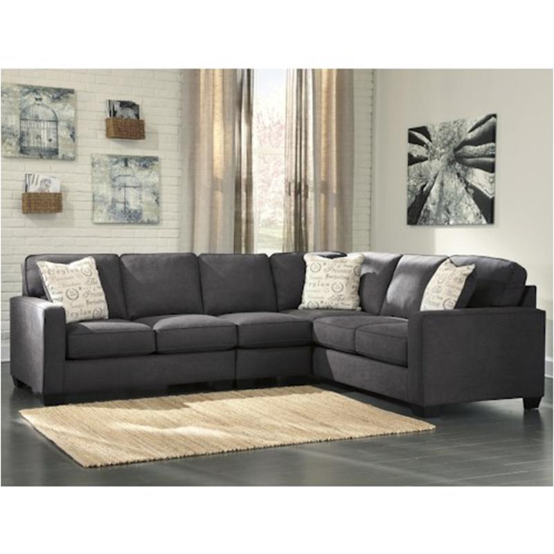 1660146 Ashley Furniture Alenya - Charcoal Armless Chair