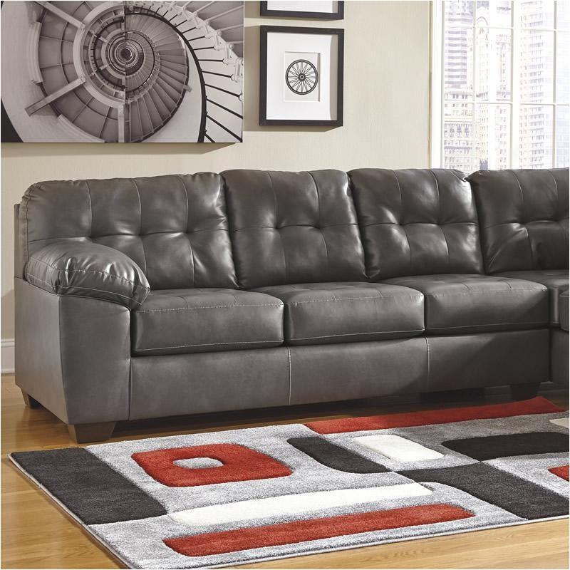 2010266 Ashley Furniture Alliston, Ashley Furniture Gray Leather Sectional With Chaise