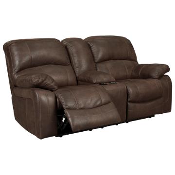 zavier glider reclining loveseat with console