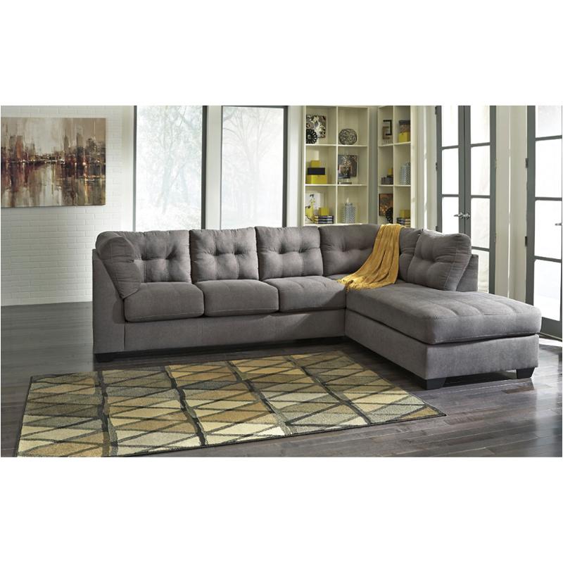 4520017 Ashley Furniture Maier, Ashley Furniture Gray Leather Sectional With Chaise