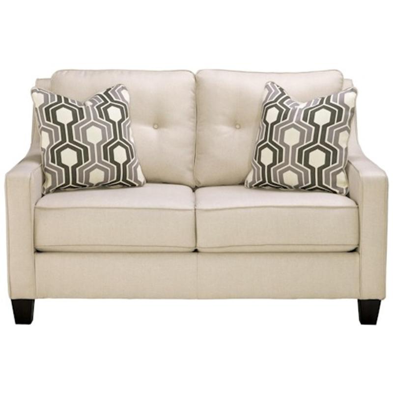 7180135 Ashley Furniture Guillerno - Alabaster Living Room Furniture Loveseat