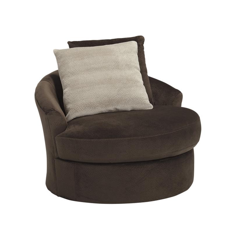 Chocolate swivel chair sale