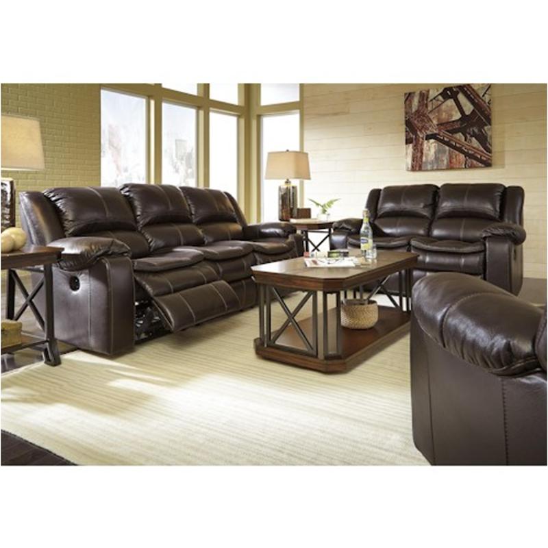 8890587 Ashley Furniture Long Knight Brown Reclining Power Sofa