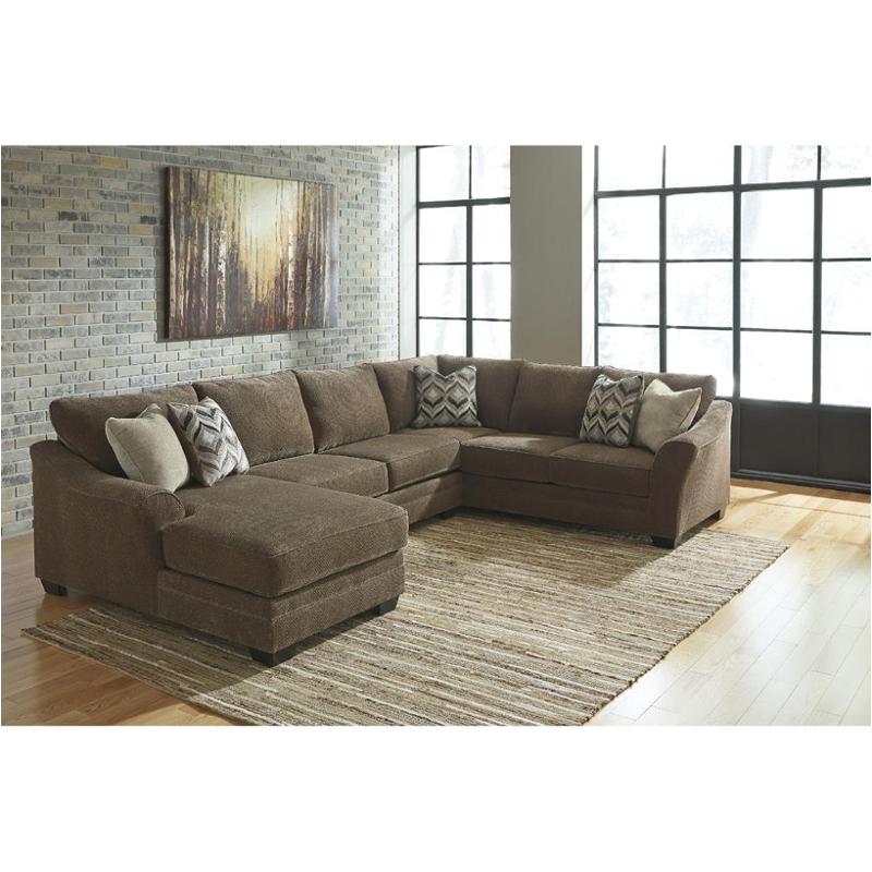 8910216 Ashley Furniture Justyna - Teak Living Room Furniture Sectional