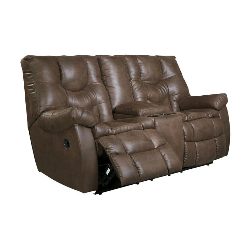 9220191 Ashley Furniture Glider Recline Power Loveseat With Con