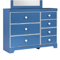 B045-21 Ashley Furniture Bronilly - Blue Bedroom Furniture Dresser