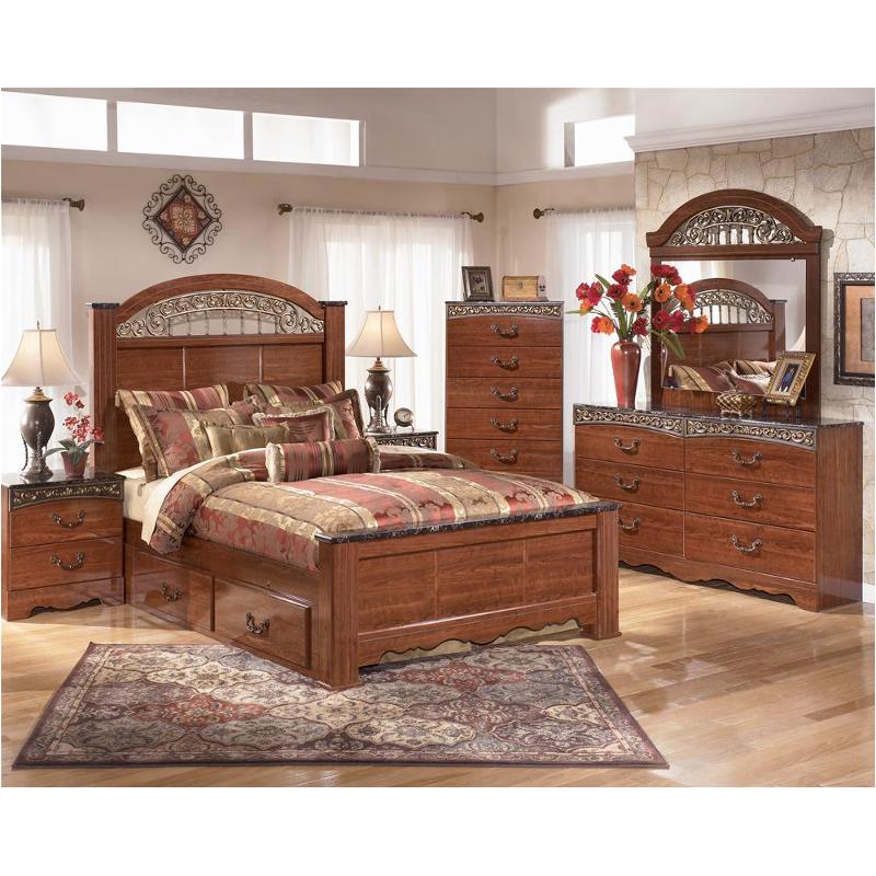 B105-68-st Ashley Furniture Fairbrooks Estate - Reddish Brown Bedroom Furniture Bed