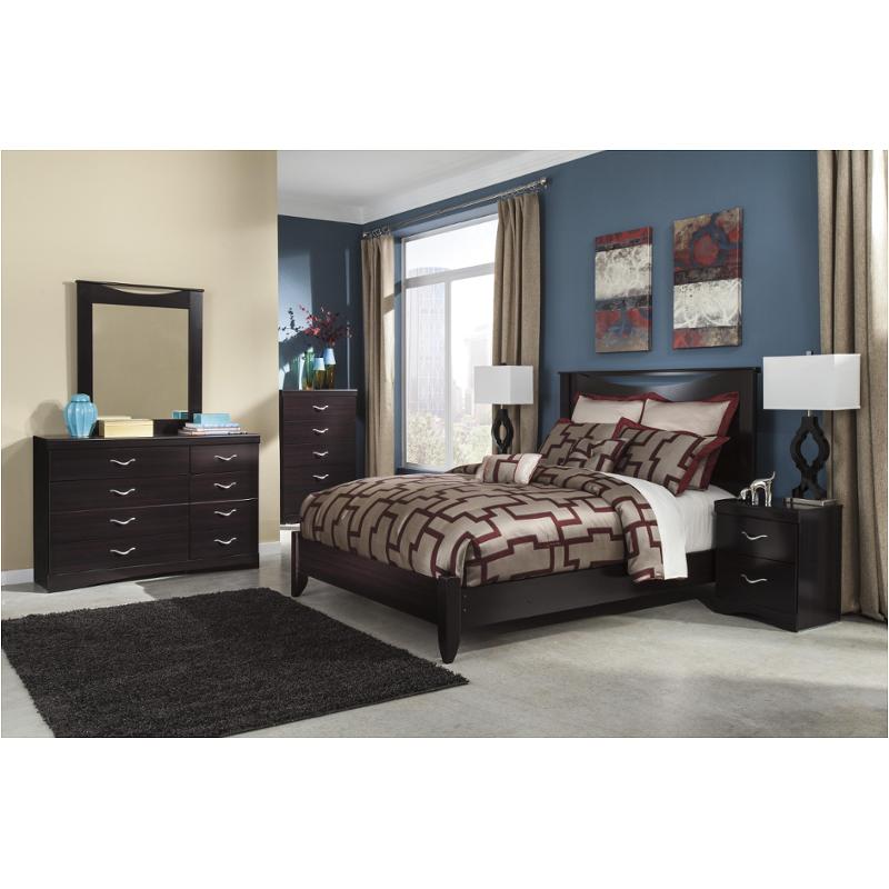 B217-57 Ashley Furniture Zanbury - Merlot Bedroom Furniture Bed