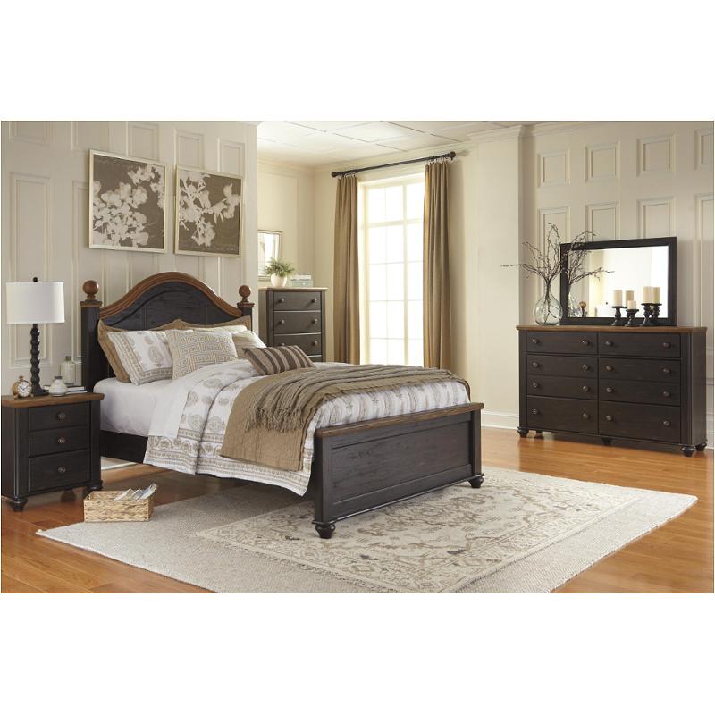 B220-67 Ashley Furniture Queen Poster Bed With Panel Fb