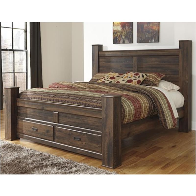 B246-166s Ashley Furniture Quinden - Dark Brown Bedroom Furniture Bed