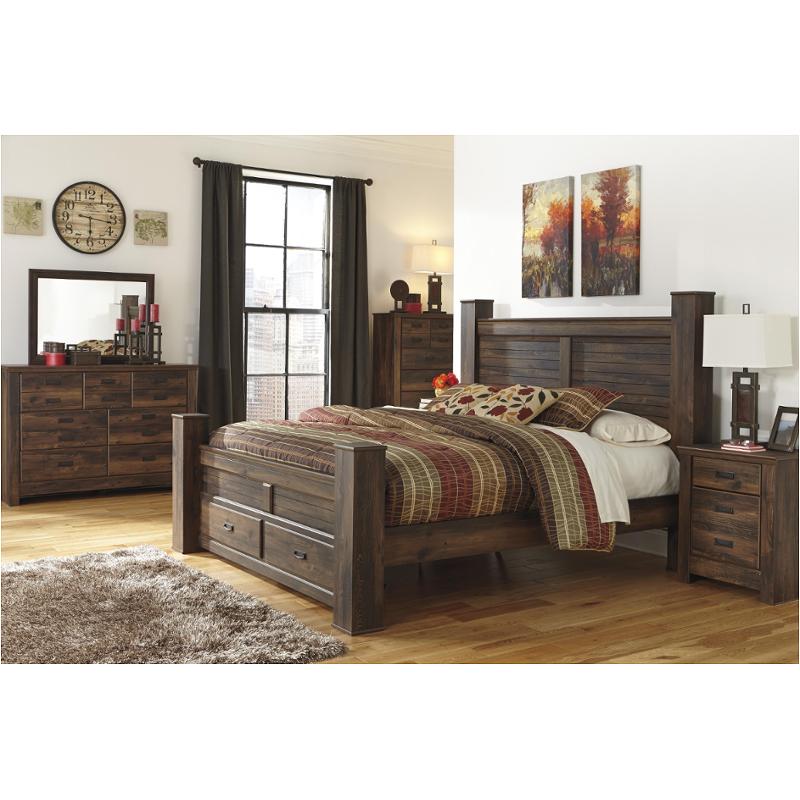 B246-66s-st Ashley Furniture Quinden - Dark Brown Bedroom Furniture Bed