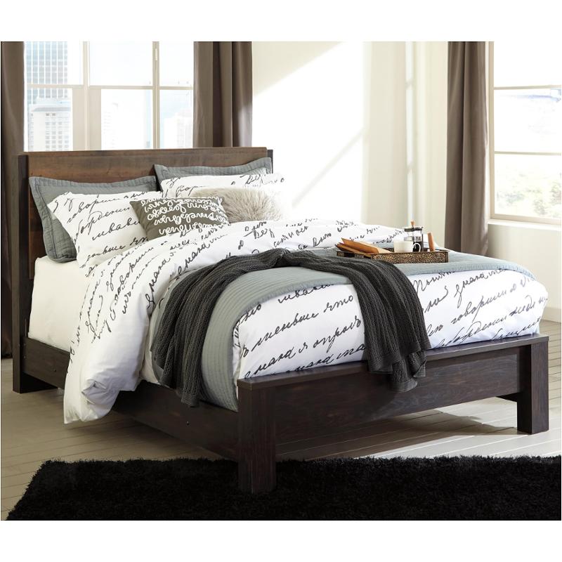 B320-57 Ashley Furniture Windlore - Dark Brown Queen Panel Bed