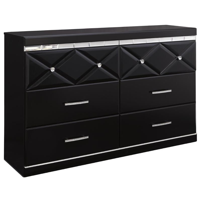 B348-31 Ashley Furniture Fancee - Black Bedroom Furniture Dresser