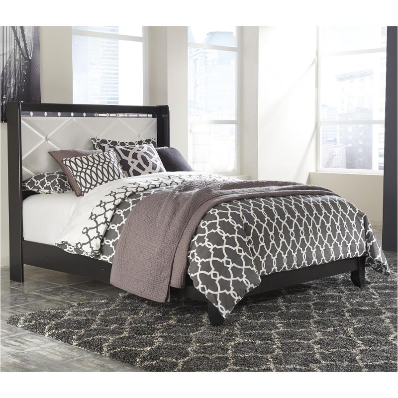 B348-54 Ashley Furniture Fancee - Black Bedroom Furniture Bed