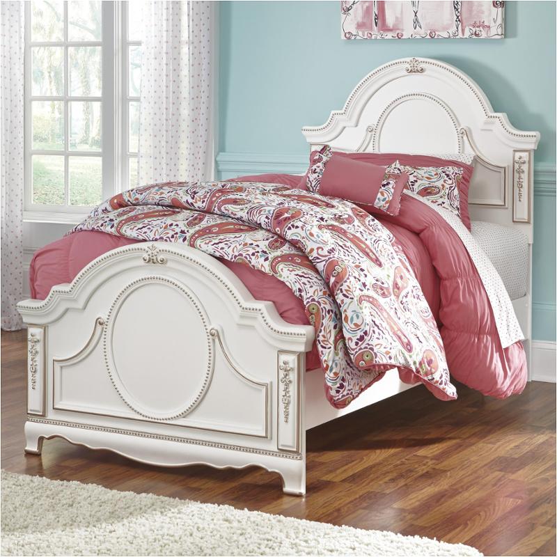 B355-52 Ashley Furniture Korabella - White Bedroom Furniture Bed